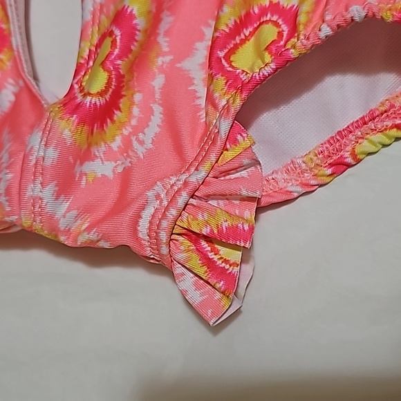 Penelope Mack Baby Girls Tie-Dye Heart Swimsuit Multicolor 12 Months New - Picture 7 of 10